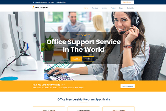 Office-Support Service WordPress Theme