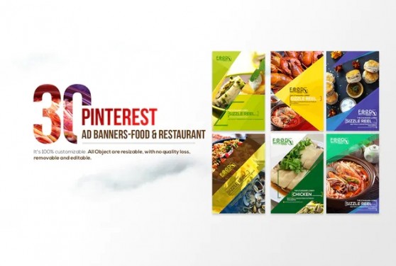 30 Pinterest Ad-Banners-Food & Restaurant